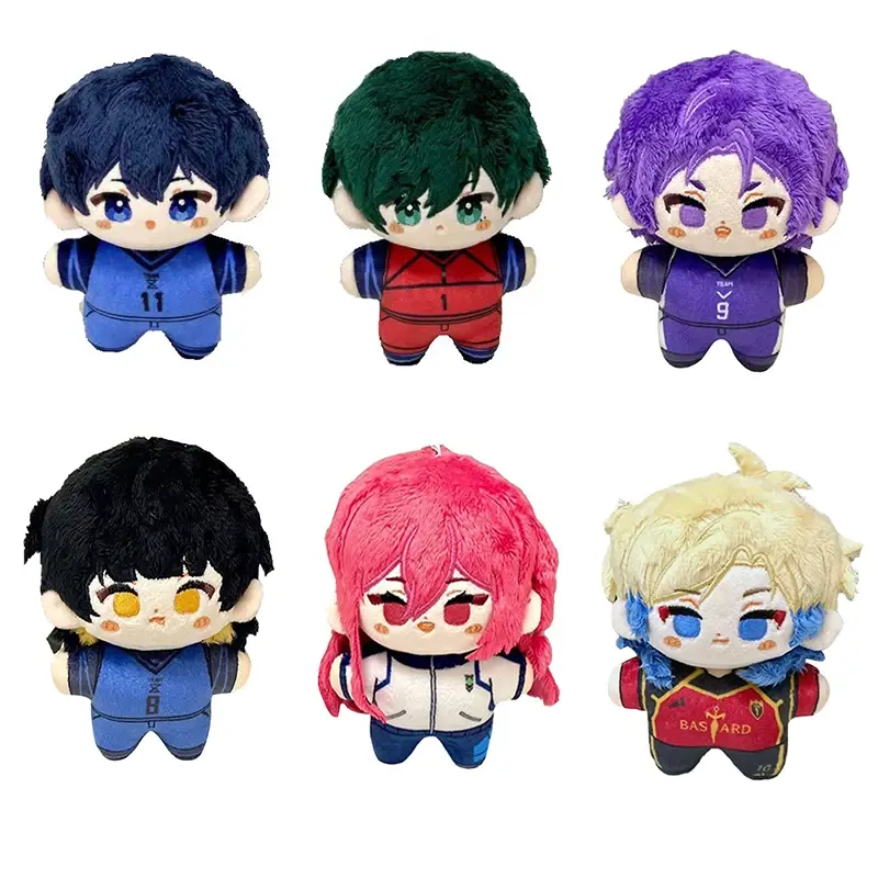 Anime BLUE LOCK Cosplay Michel Caesar Nagi Seishiro Mikage Reo Bachira Meguru Chigiri Hyoma Backpack Pendant Plush Keychain Gift