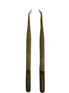 45 Degree angle eyelash extension tweezers