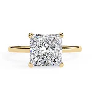 Princess Cut Solitaire Diamond Engagement Ring