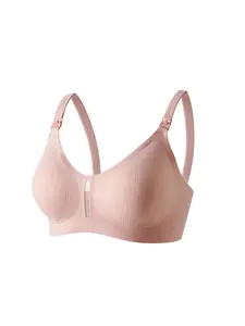 Maternity Nursing Bra with Adjustable Straps, Seamless Design for Comfortable Breastfeeding, Suitable for All Seasons, Pregnancy Maternity Bra