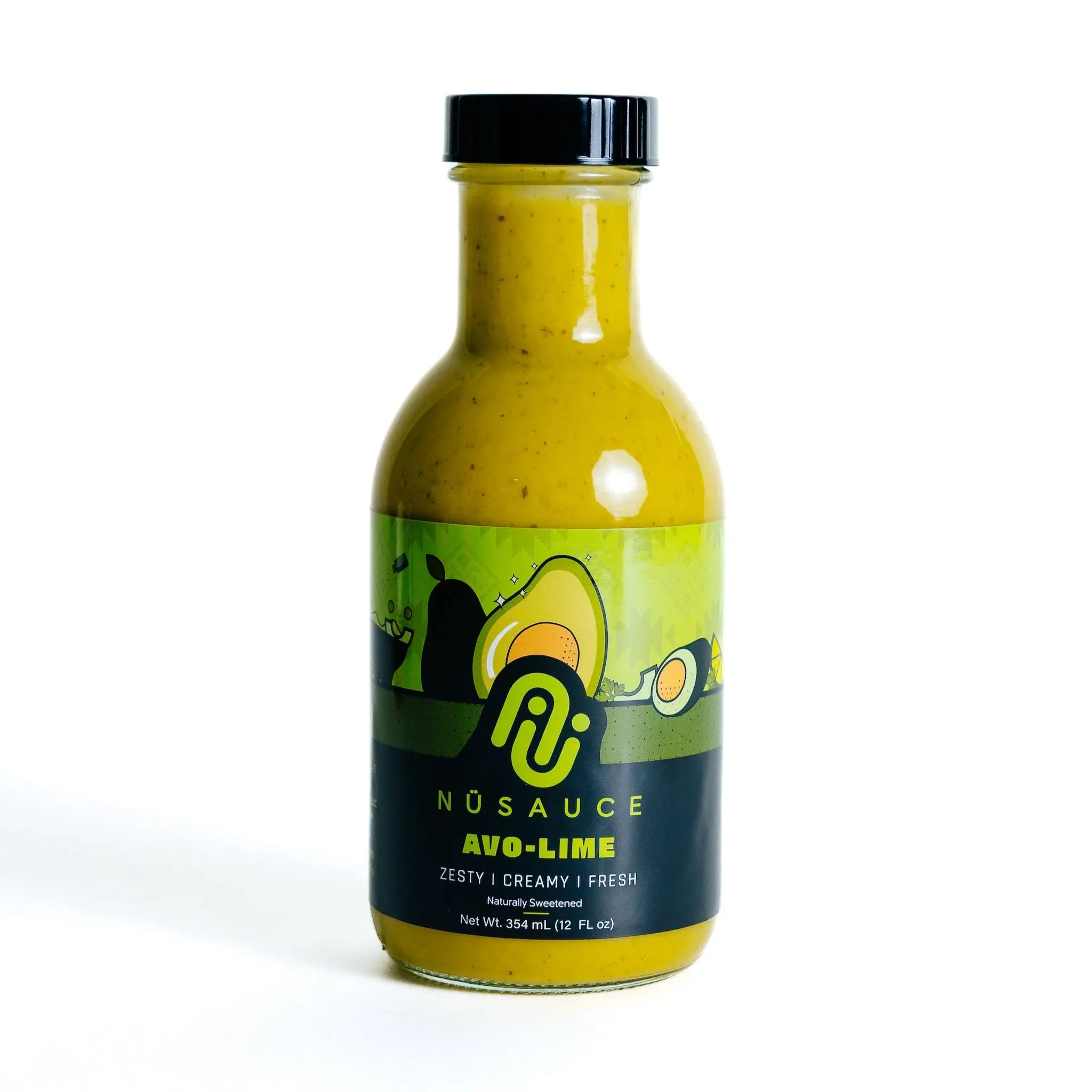 NüSauce Avocado Lime | Creamy Zesty Flavor, Low Cal, No Seed Oils, Low fat