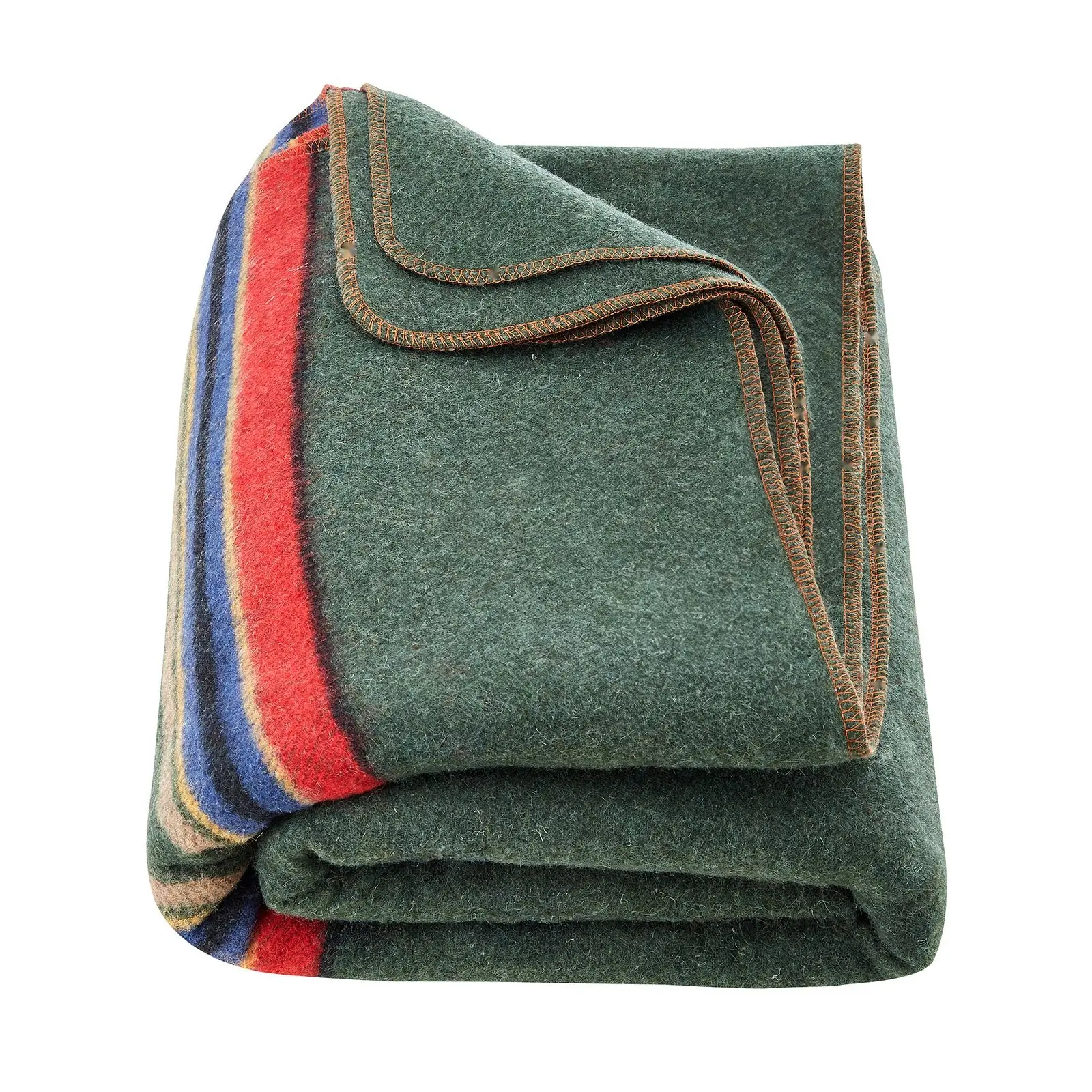 Wool Camping Blanket 64 By 88 Inches For Cold Weather Outdoor Use, Warm Soft Woolen Throw For Camping, Hiking, Backpacking, Travel, RV Trips, Picnics, Trekking, Durable Texture, Lightweight Yet Insulating All-Season Comfort