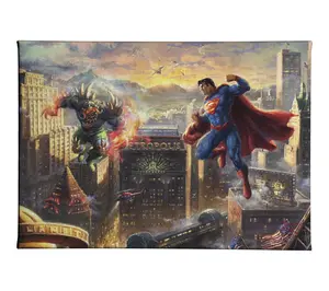 Thomas Kinkade Superman Man of Steel 10x14 Gallery Wrap