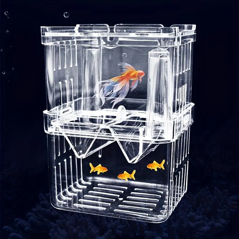 Multifunctional acrylic fish tank feeding isolation box Enclosure aquarium incubator incubator bracket fish feeding box fish tank accessories