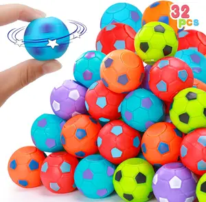 32PCS Fidget Spinner Soccer Balls Party Favors Bulk for KidsMini Sports Toys for Birthday Goodie Bags, Easter Egg Fillers, Classroom Prizes, Carnival Rewards, Pinata Stuffers, Treasure Box Toys