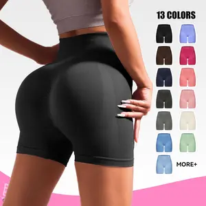 VICONOW Workout Shorts for Women - High Waist Tummy Control Bike Shorts for Gym Workout Athletic Running Yoga Casual Daily Wear Solid Color Comfortable Fit