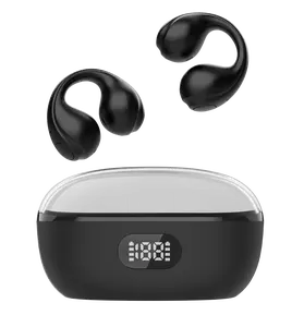 Enfun Open Ear Headphones, Bluetooth 5.3 Sport Earbuds with Clip-on Cuff Design, IPX5 Waterproof Fitness Earphones for Running and Workout