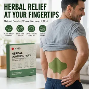 Herbal Lumbar Support Patches for Lower Back Pain – Warming Therapy for Sciatica, Lumbar Strain, Muscle Fatigue & Back Tension, Easy Apply Pain Relief Patches, 30PCS Therapy