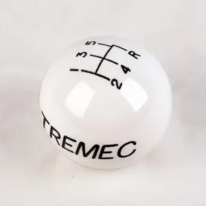 White Resin Shift Ball: 5-Speed