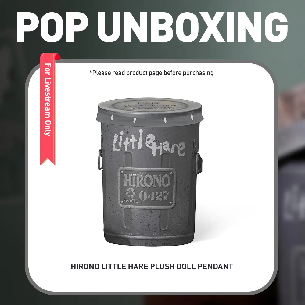 unboxing - POP MART Hirono Little Hare Plush Doll Pendant,Surprise Gift,summerwins