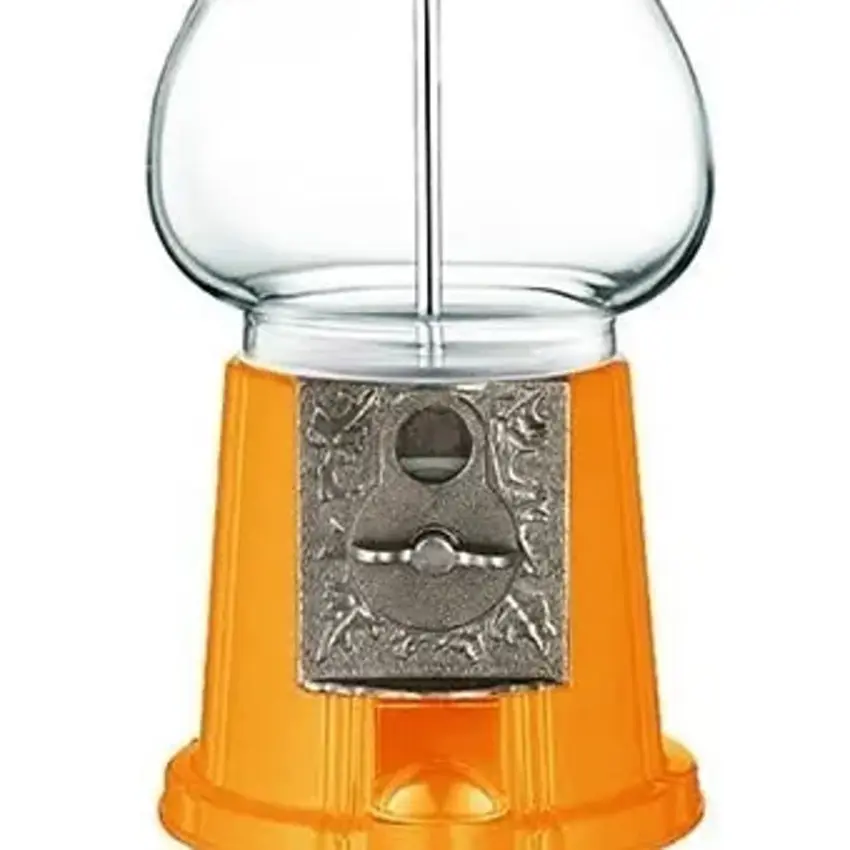 Orange 9" Vintage Style Classic Gumball/Candy Dispenser