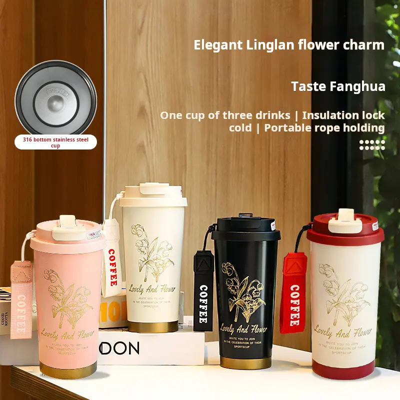 500ml Stainless Steel Thermos | 24H Hot & Cold, Leak-Proof for Travel & Work