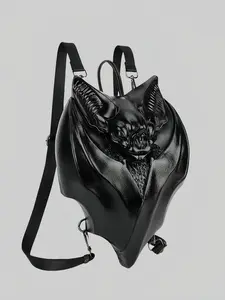 Dark Gothic Killstar Vamped Night Vampire Bat Style Backpack, Unique High-Quality Design for Alternative Fashion Enthusiasts Bat Motif Backpack