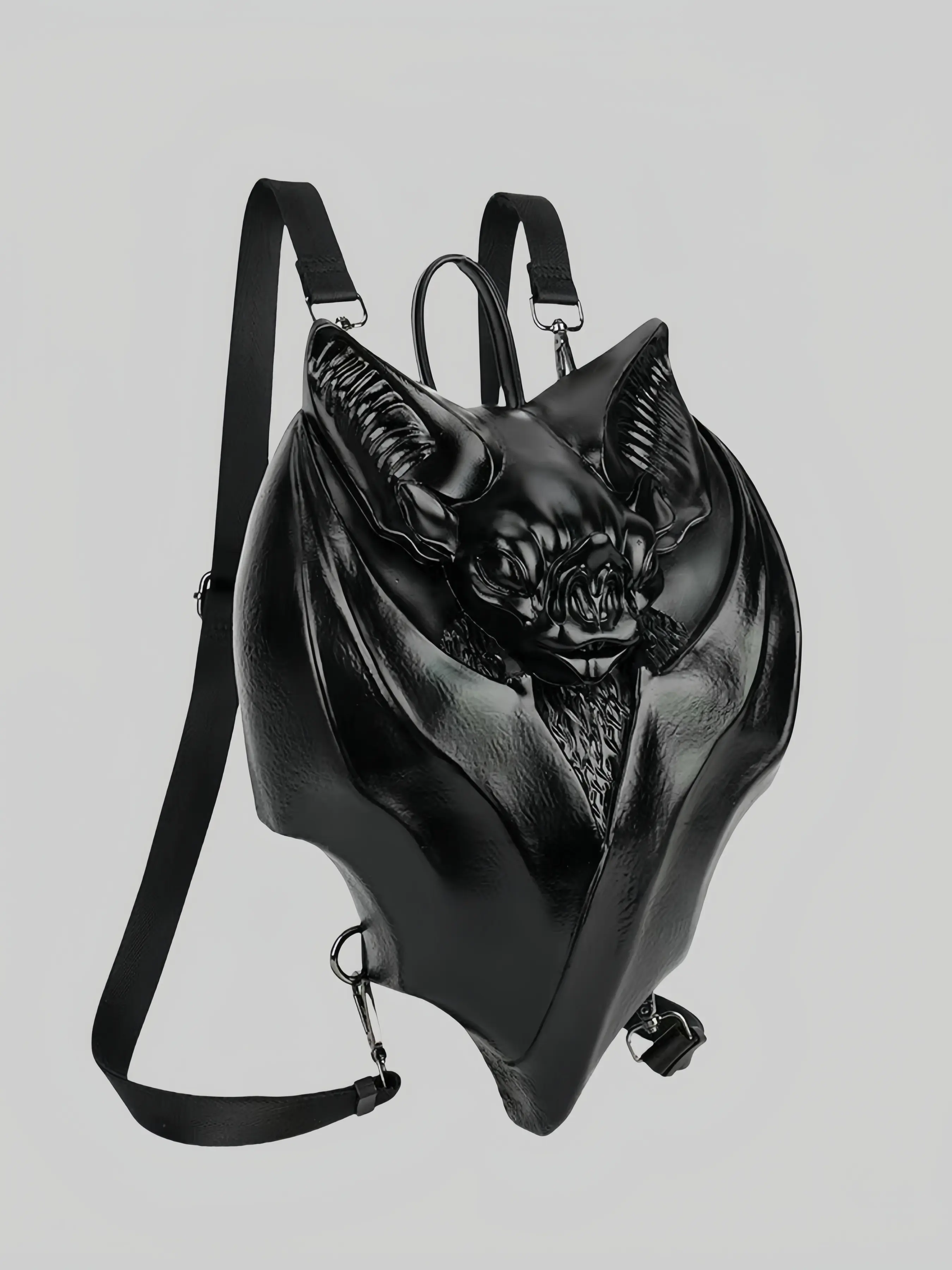 Dark Gothic Killstar Vamped Night Vampire Bat Style Backpack, Unique High-Quality Design for Alternative Fashion Enthusiasts Bat Motif Backpack