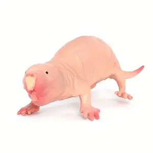 Realistic Plastic Naked Mouse Model, Indoor Outdoor Wildlife Decoration, Decor Figurine, Durable Desktop & Shelf Ornament, Decorative Home Ornament, Natural Appearance, No Power Needed