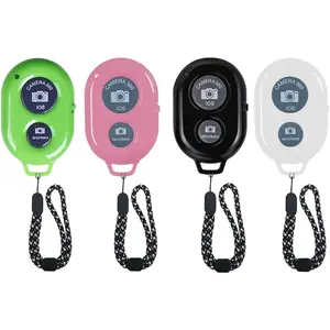 Camera Shutter Remote Control for  Phones- Compatible with iOS/Android (Pink+Green+White+Black)