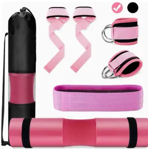 Gym Barbell Pad Set: Hip Thrusts Pad for Squats Weight Lifting Gym Equipment Accessories