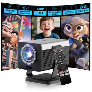 HP MC450 HD 720P Smart Projector WiFi Bluetooth AI Auto Keystone 90° Rotatable Netflix Supported