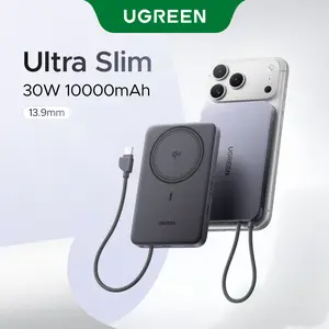 UGREEN Magnetic Power Bank Qi2 Certified 15W Fast Charging Wireless Battery Pack Slim 10000mAh Magsafe Portable Charger with 30W USB-C for iPhone 17/16/15/14/13/12 Series ,tiktokshopmemorialday, summerwins