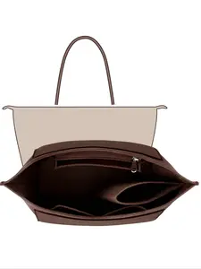 Zipper Felt Wallet Storage Bag, Quick Switch Shoulder Bag Organizer, Durable Travel Essential Accessory, Unisex Use, All Seasons, Side Organizer Bag, Travel Essentials Bag