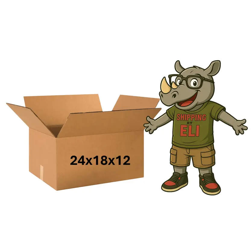 24x18x12 (200 lb strength) | SINGLE CARDBOARD BOX