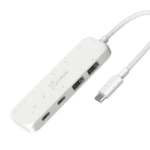j5create Eco-Friendly USB-C to 4-Port USB-C and USB-A Gen 2 Hub