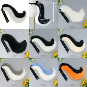 Fursuit Furry Paws Fluffy Tails Animal Cosplay Dog Puppy Cat Kitty Acessories Cute Anime Cosplay Tail Women Halloween Party Suit