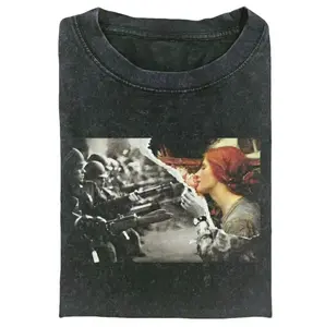 Love Vs War T-Shirt, Vintage Retro Symbolic Statement Typographic Graphic Tee, Crew Neck Short Sleeve Cotton Streetwear Men And Womenswear Top