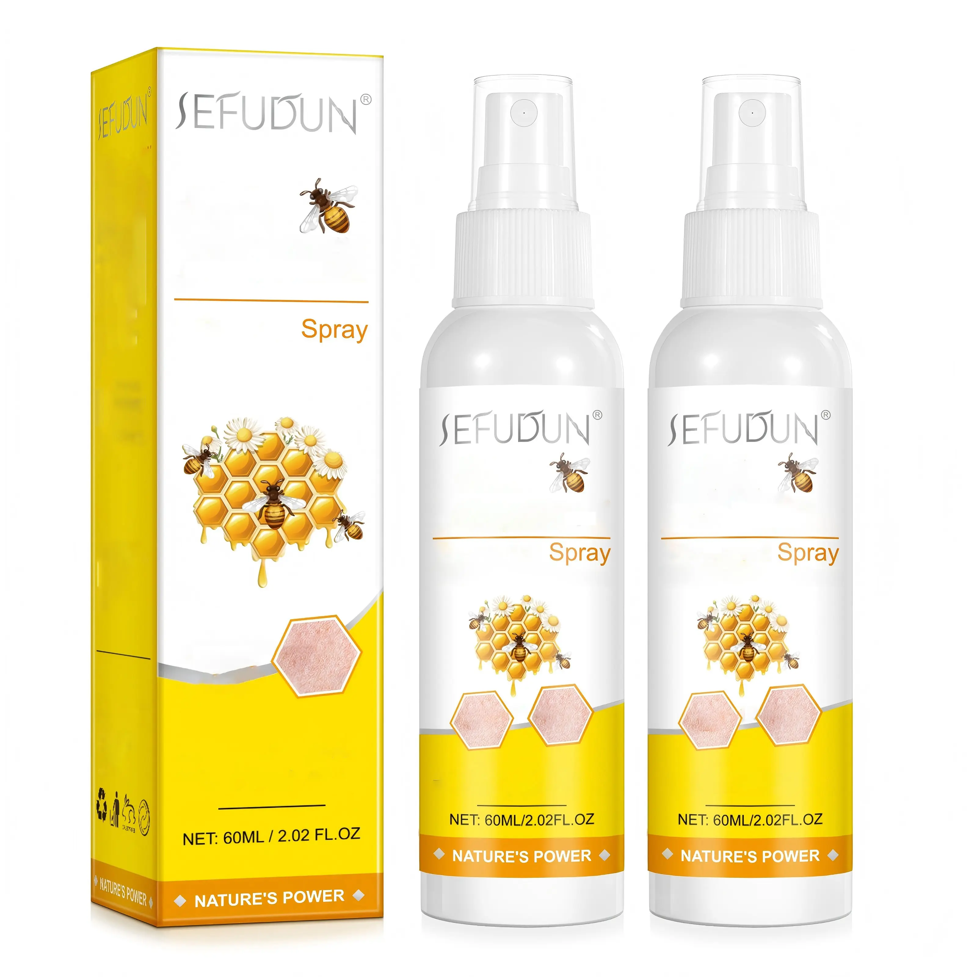 Sefudun Skin Imperfection Solution Spray, Non-Sticky Moisturizing Mist for Adults & Seniors, Natural Body Skincare for a Refreshed Look, All Skin Types, 60ml