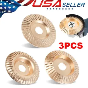 3PCS 4" Grinding Wheels - Grinders Accessory for Wood Carving, Sanding and Polishing Tools