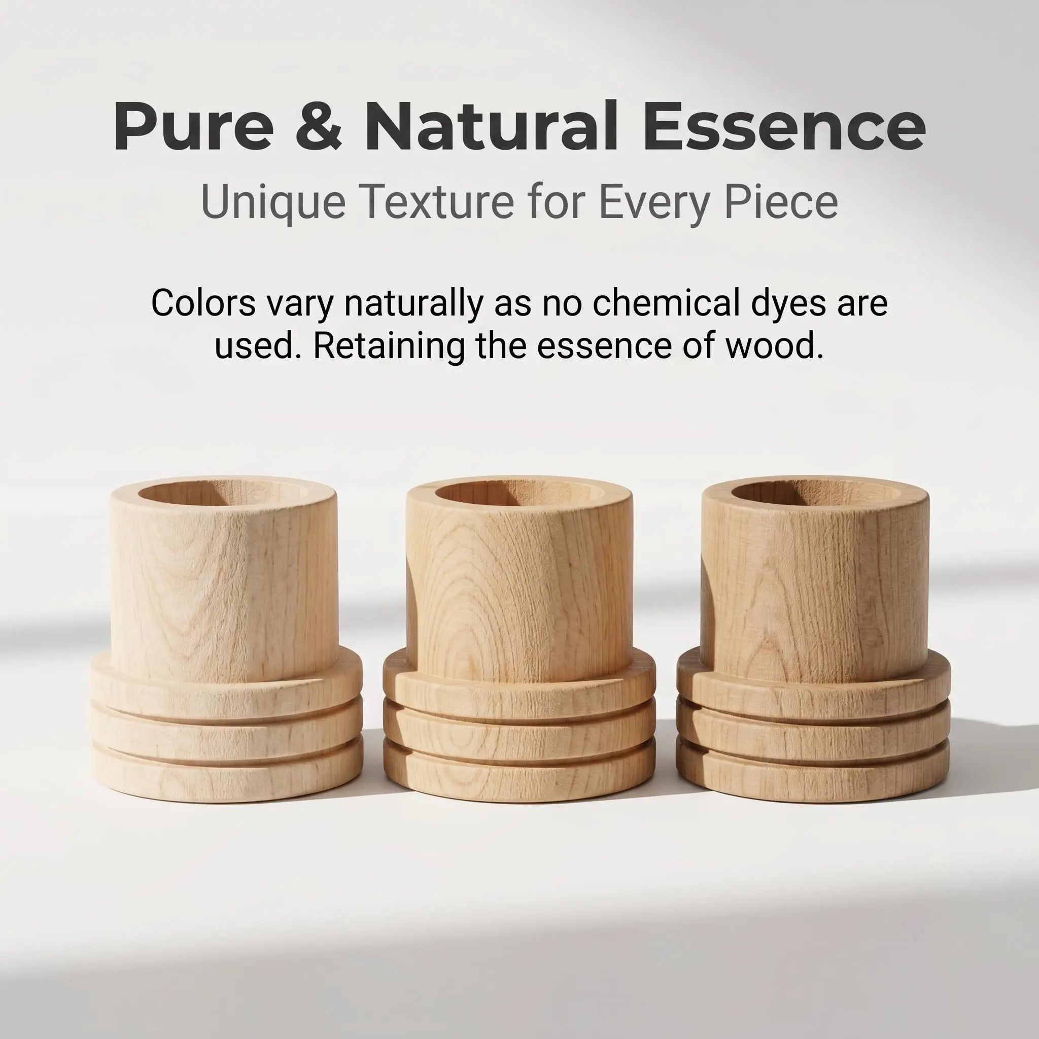 Natural Solid Wood Mugwort Incense Stick Holder with Insert-Secure Snuffer, Home Fragrance Home Care Supply for Backyard Table, Outdoors Use, Insert Securely