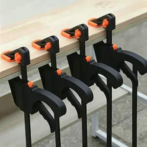 5-Piece F-Type Ratchet Clamp, F Clamps, Quick-Release Woodworking Pressure Pliers, DIY Renovation Manual Tool, Essential Hand Tools for Craftsmen