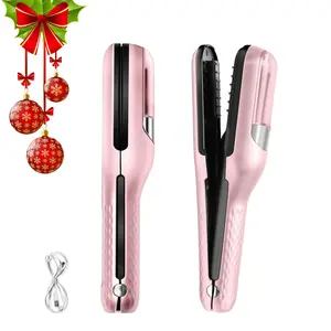 Automatic Electric Hair Clipper: Type C Rechargeable Split End Trimmer, Wireless 2-in-1 Haircut Tool for Smooth, Comfort Home Salon Experience.