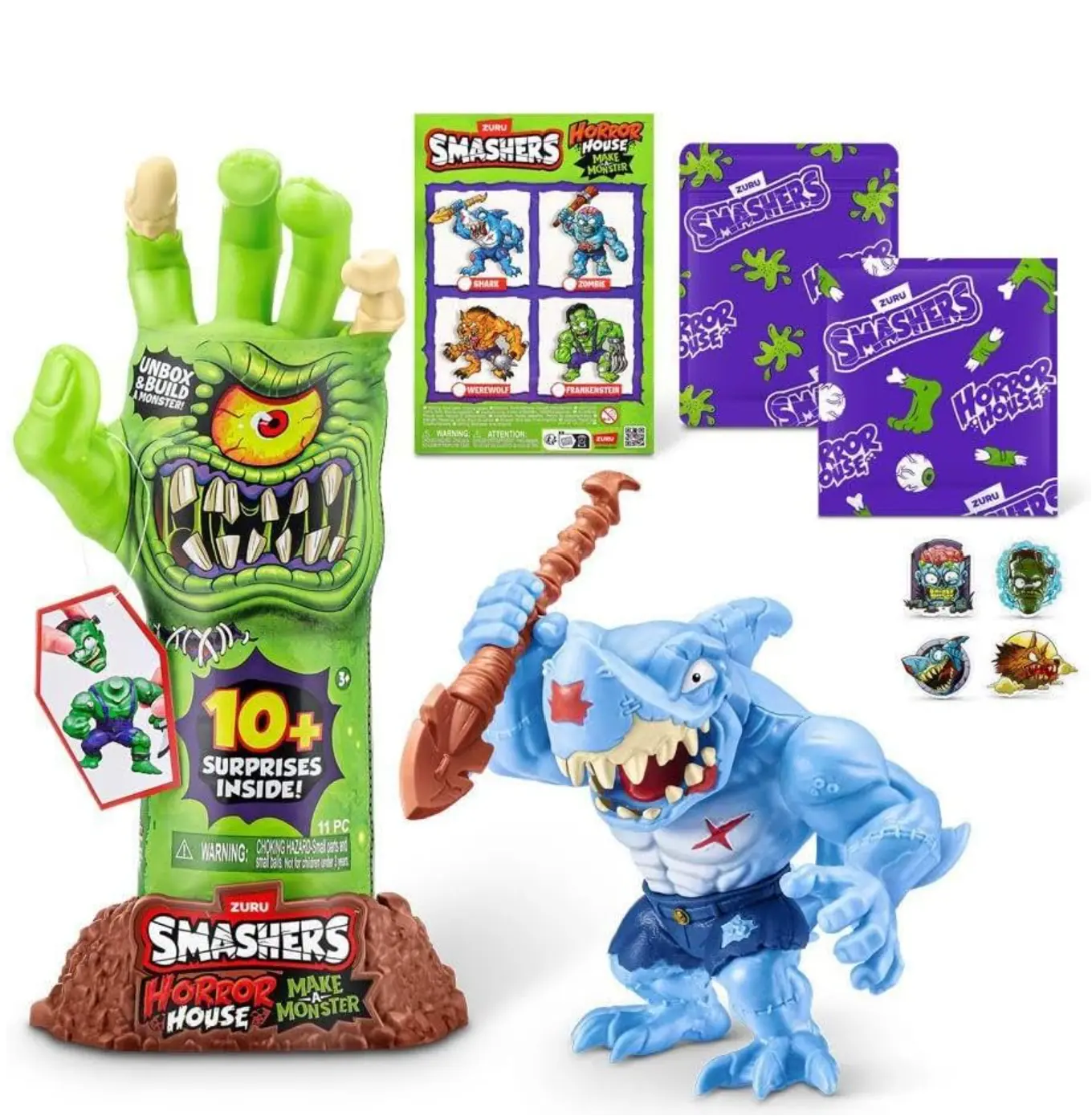 Smashers Terror House Non-Toxic Horror Hand Design Novelty Gag Item, Halloween Prank Accessory for 4-6 Years Toys & Hobbies Enthusiasts, Hilarious Practical Joke Gift (Classic & Novelty Toys Category), Ages 4+