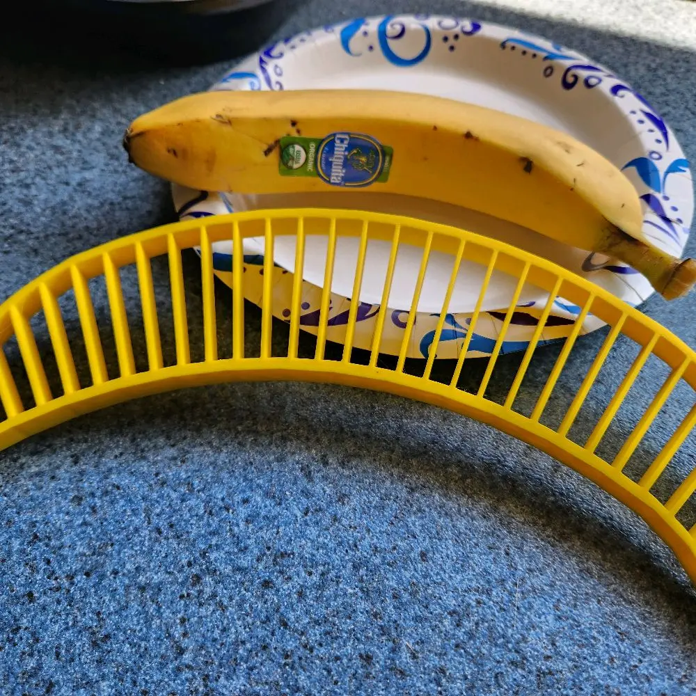 Large 3D Printed Banana Cutter – 10-Inch Time-Saving Kitchen Tool
