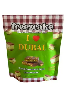 Freezcake Dubai Chocolate Style Freeze-dried Cheesecake Bites 2 oz Snack Pack Quick Easy Dessert Travel-ready Shelf-stable Nata Sweet Instant