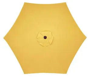 212 MAIN 9 ft. Polyester Market Umbrella - Auto-Tilt, Crank-Open, Collapsible, Fully Built, Yellow (Model UM90BKOBD33YLW) - Foldable Retractable Umbrella, Foldable Retractable Umbrellas