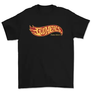 God Heals T-Shirt – Psalm 103:2-5 Faith Graphic Tee, Unisex Cotton Christian Shirt For Men For Women