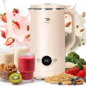 8-in-1 Multifunctional Automatic Nut Milk Machine&Coffee Maker, 800ml Auto Self-Cleaning,  Delay Start, Boil Water – Stainless Steel, White,Soy Milk Maker for Homemade Almond, Oat, Coconut, Juice, Milkshake, Grains Mother's Day gift Grateful Healthy Drink