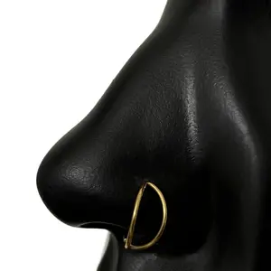 Double Nose Hoop in Surgical Steel 20 Gauge Hypoallergenic 6mm 8mm 10mm Lead Nickel Free