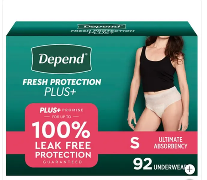 Depend Fresh Protection Plus Incontinence Underwear for Women, Ultimate Absorbency Fit Womenswear