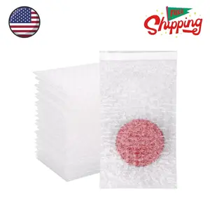 100Pack Self-Seal Bubble Out Bag Pouches 4 x 6 Inch Small Bubble Pouches Bags