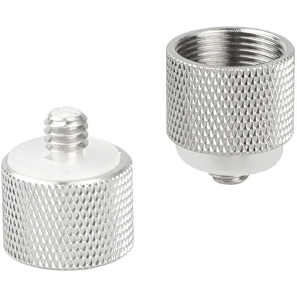 CAMVATE 1/4"-20 Male to 5/8"-27 Female Thread Adapter for Microphone Stand, 2-Pack