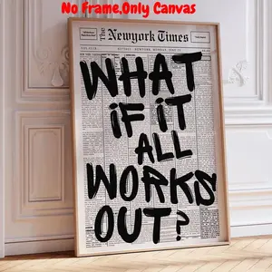 Vintage New York Times Poster, Modern Art, Wall Art, Canvas Printing, Home Decor, Wall Decor, Room Decor, Bedroom Decor, Ornaments, Unframed Art Print