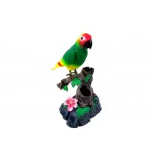 212 MAIN Animated Talking Parrot Interactive Pet Toy - Sound Sensor-Equipped Talking Bird Toy for Farm Animals & Poultry Supplies