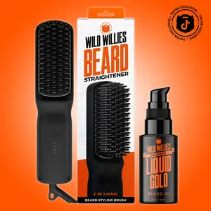 #1 Beard Straightener + Liquid Gold Oil — TikTok Exclusive | WILD WILLIES