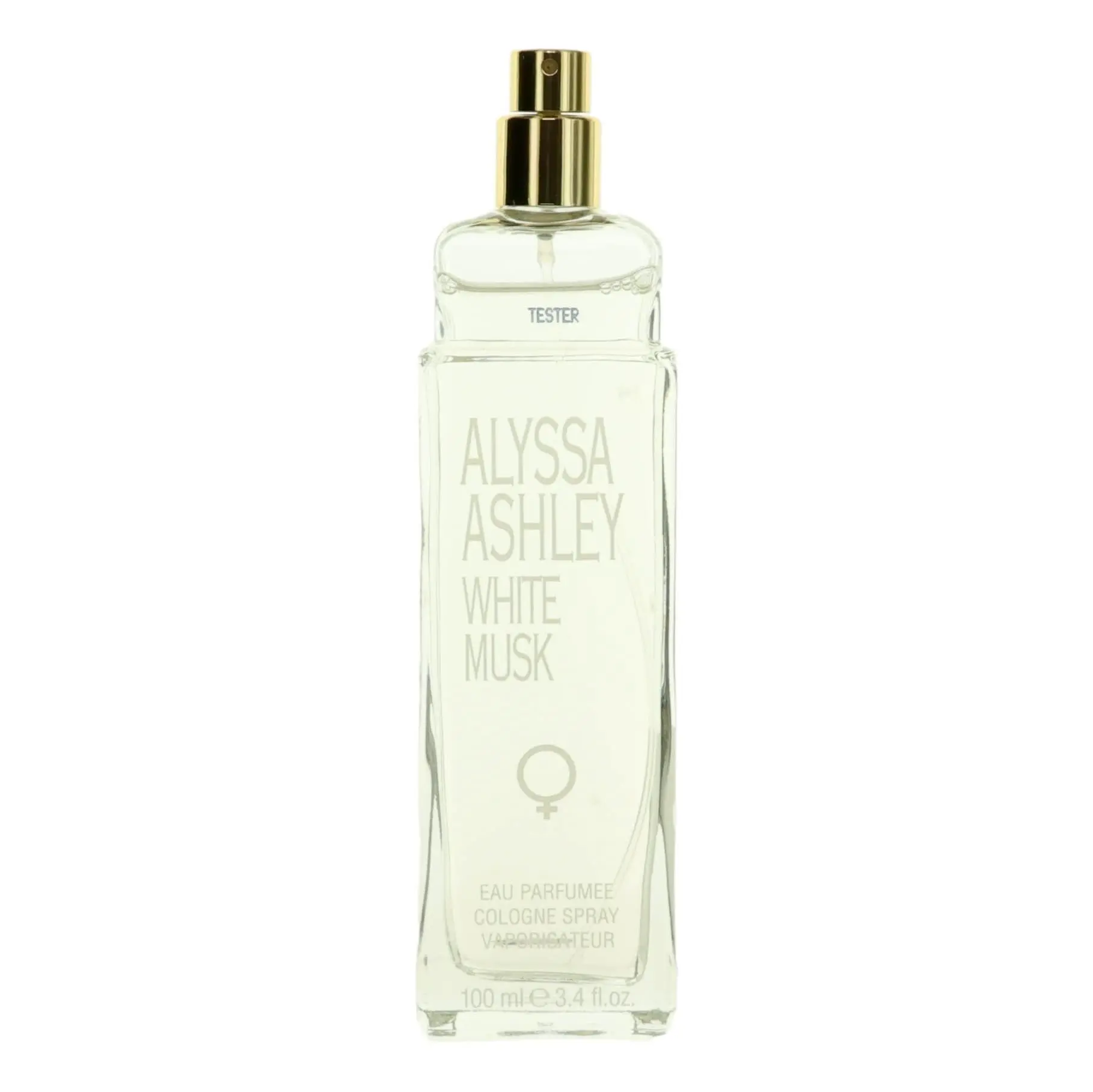 White Musk EDT Tester Spray for Women, Signature Scent with a Fresh, Sensual Appeal & Floral Notes of Rose, Jasmine & Lilac, with Essential Oils, Alyssa Ashley, 3.4 oz, Fresh Appeal, Evening Wear, Clean Girl Perfume, 3 To 3.9 Fl Oz