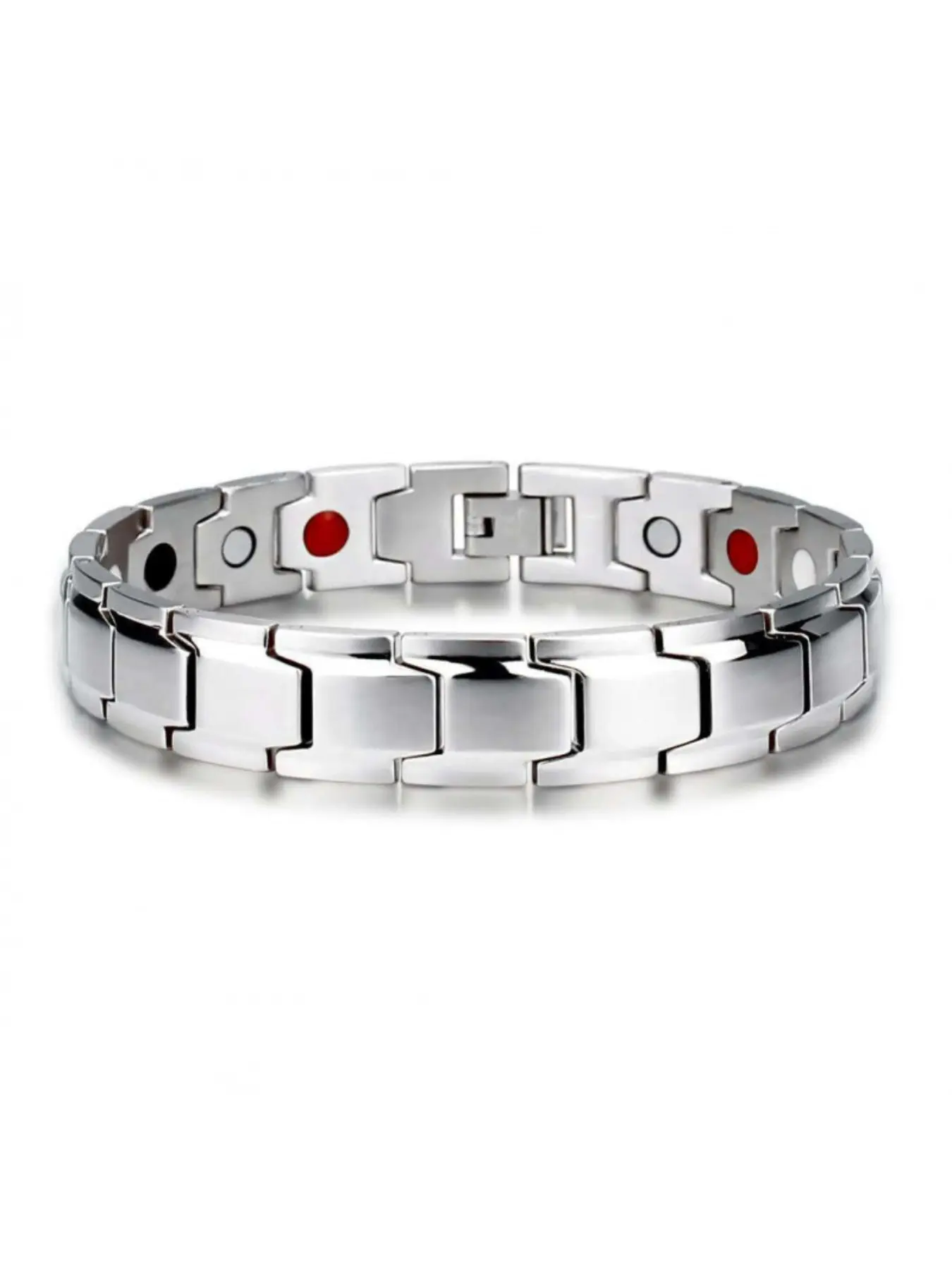 2026 New Men's Magnetic Therapy High Quality Bracelet, Adjustable Stainless Steel Bangle, Casual Daily Wear, Creative Gift for Dad and Boyfriend