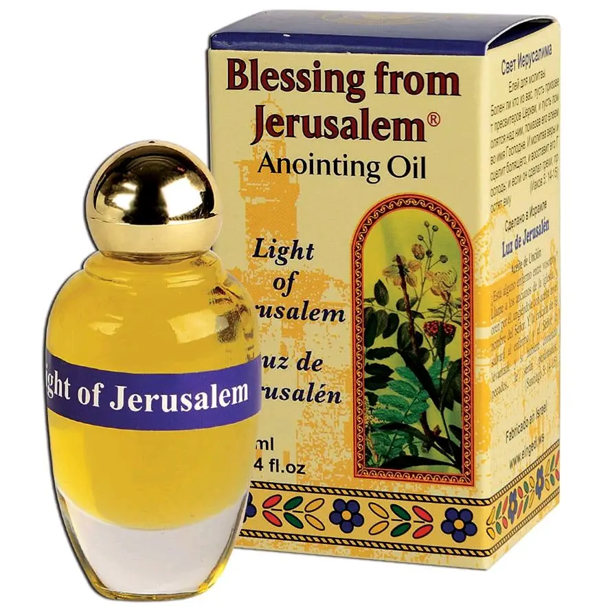 Light of Jerusalem’ Anointing Oil – Blessing from Jerusalem – Made in Israel – 12 ml / 0.4 Oz