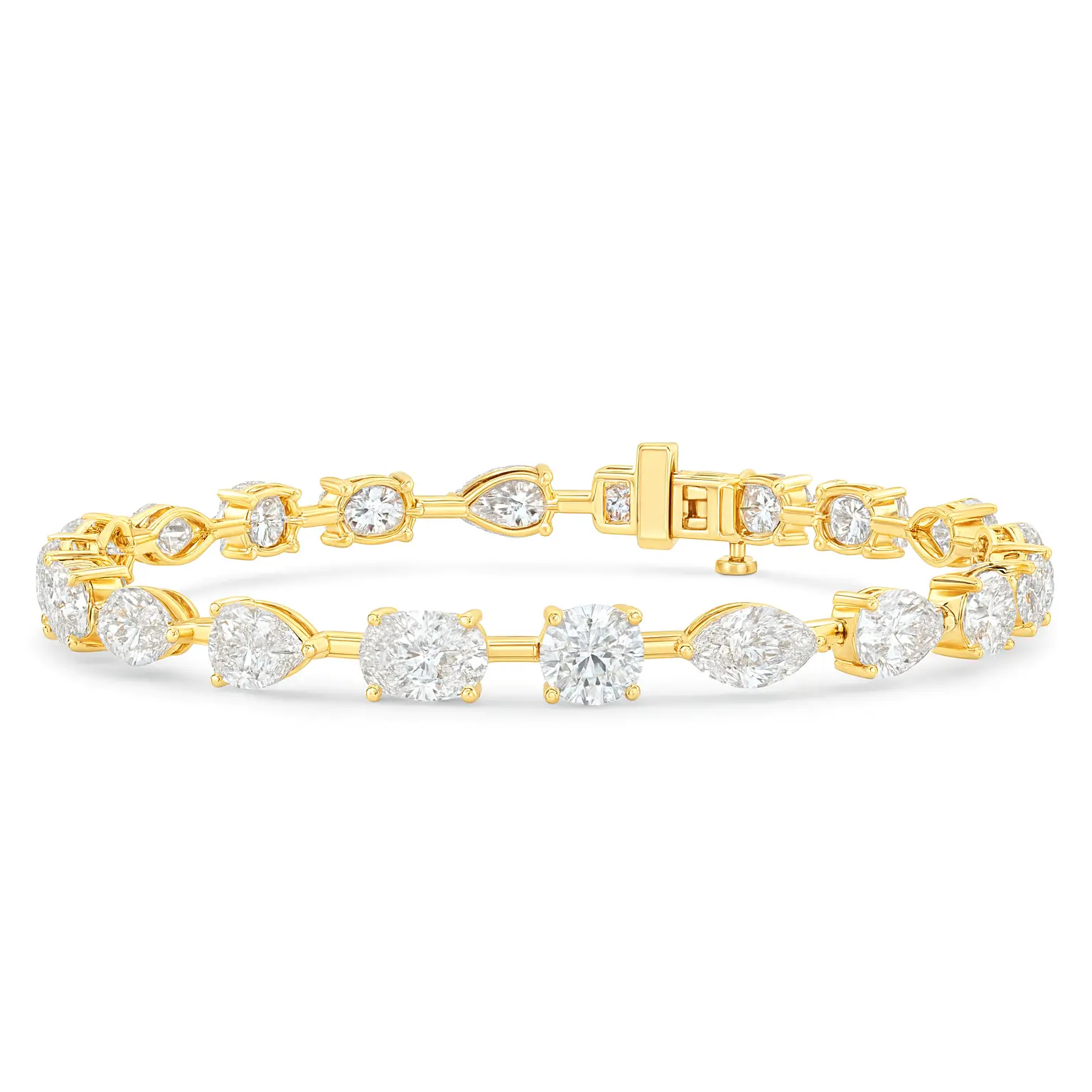 Mixed Shape Lab Grown Diamond Tennis Bracelet